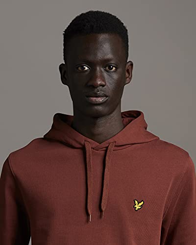 Sweat à capuche Lyle & Scott homme rouille L pull mode décontractée automne - 3