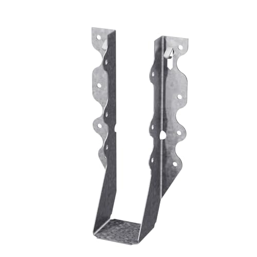 Image of Simpson Strong-Tie LU28 Light Face-Mount Joist Hanger - Wood Construction Connectors, 20 Gauge Galvanized Steel Brackets, Hurricane Rafter Ties, 2x8, 100 Pack