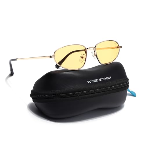 Image of Voyage UV Protected Oval Sunglasses for Men & Women