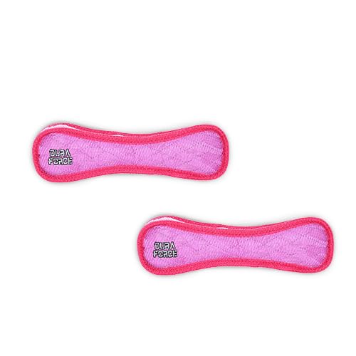 Tuffy® - DuraForce® : 2 Pack Bone Dog Toy: Ultra Durable Plush Toy with Multiple Layers & Reinforced Seams, Washable and Floats, DuraForce®