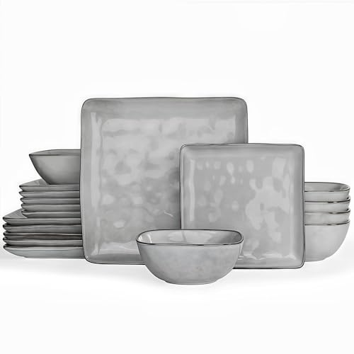 Richmount Steingut Geschirrset 6 Personen, Serie Ocean 18-tlg...