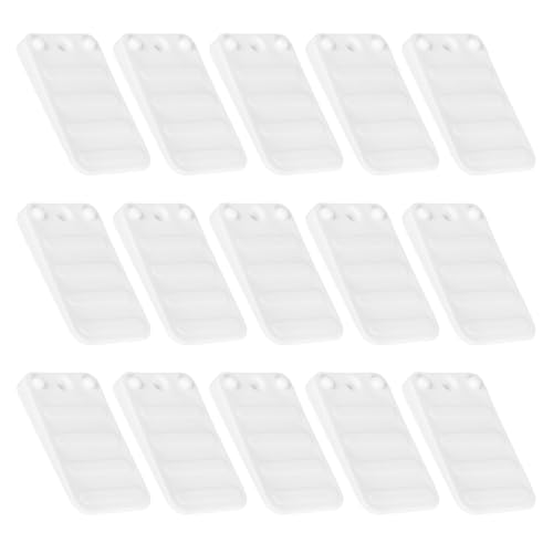 Hohopeti 20 Cuñas Ajustables de Plástico para Nivelar Muebles, Calzas Apilables para Patas de Mesa y Muebles, Paquete de 20 Piezas para Uso en Cocinas, Baños y Restaurantes, Niveladores