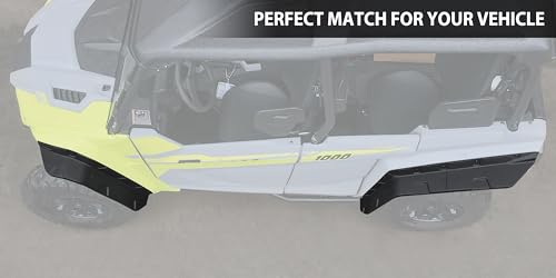 Image of SAUTVS XXL Wider Fender Flares for Yamaha Wolverine RMAX4 1000 Compact 2021-2026, Extended Mud Flaps Mud Guards Accessories, Easy Installation with Hardware Included