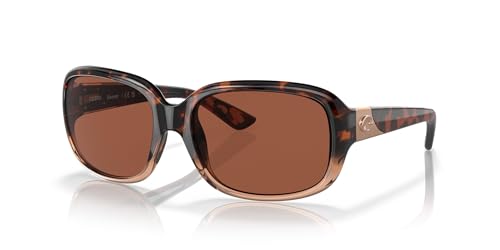 Image of Costa Del Mar Womens Gannet Rectangular Sunglasses