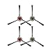 yeedi Ersatzteile Seitenbürsten für k650 Saugroboter, 2 Sets (4 Stück)