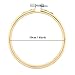 FEBSNOW 16 Pieces 4 Inch Embroidery Hoops Adjustable Natural Material Circle Cross Stitch Hoop Ring Bulk Wooden Round Embroidery Hoop for Art Craft Handy Sewing and Christmas Decoration
