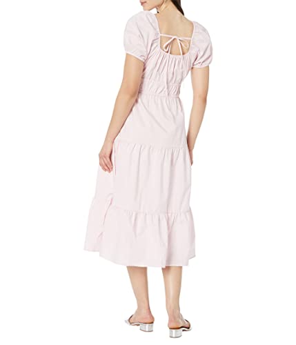 Sanctuary Tie Detail Midi Dress Washed Pink 10 #TOP1