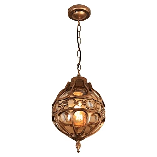 Chandelier moderne vintage extérieur étanche - Luminaire suspendu rétro pour cour