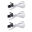 3-Pack White 16AWG
