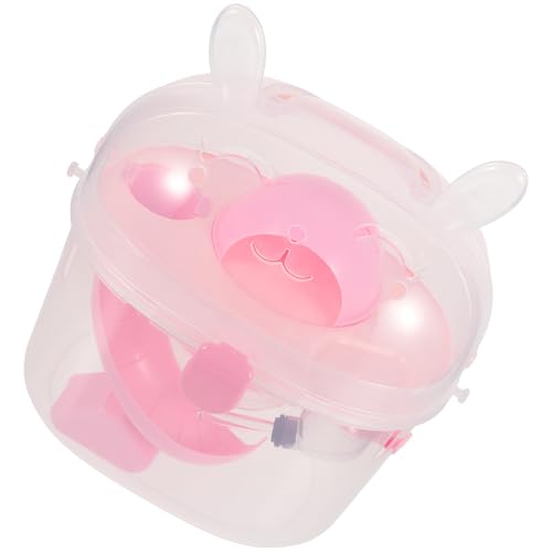 Jaula portátil para hámster Toddmomy de plástico rosa para viajes 2