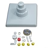 Honseadek Schwimmender quadratischer Brunnensprinkler-Halterungs-Kit für Teiche und Pools, verstellbares Poolreinigungszubehör für Outdoor-Gartenwasserspiele, Fischteich