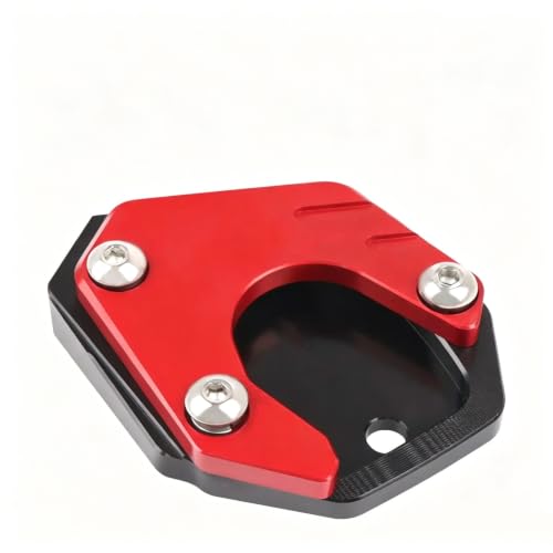 Plaque d'extension béquille moto CB 650 R en aluminium anodisé rouge