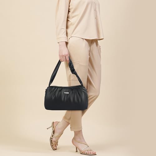 Image of Synthetic Leather Casual Top Handle Handheld Crossbody Travel Side Sling Bag For Women
