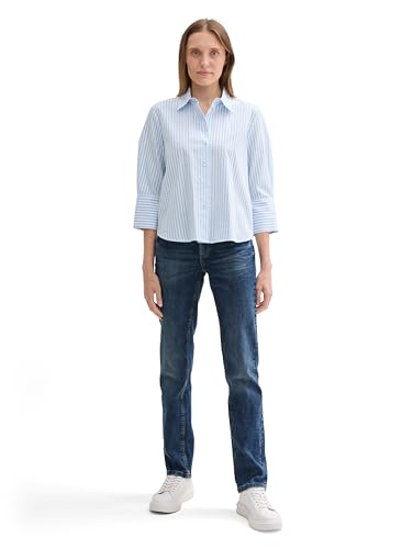 TOM TAILOR Damen 1008119 Alexa Straight Jeans, 10281 - Mid Stone Wash Denim, 33W / 30L EU – Ansicht 5