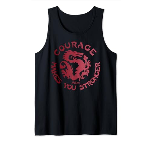 Débardeur Disney Mulan pour femme en coton imprimé avec motif courage