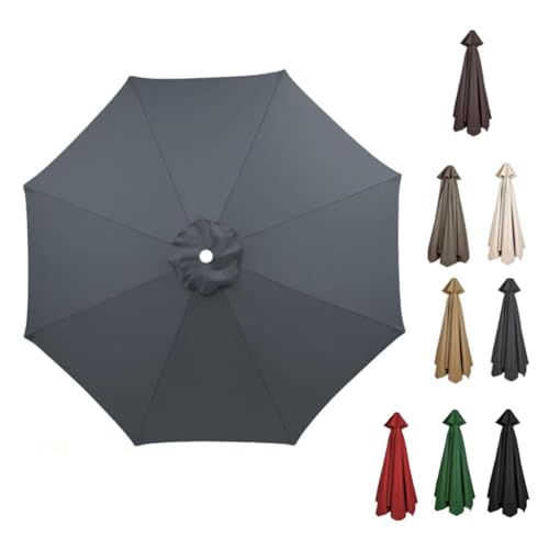 Toile parasol anti-UV et imperméable 8 baleines