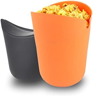 CloudyPeak Microwave Popcorn Maker Bowl Food Grade Silicone Popcorn Popper, BPA Free & Dishwasher Safe,2Pack