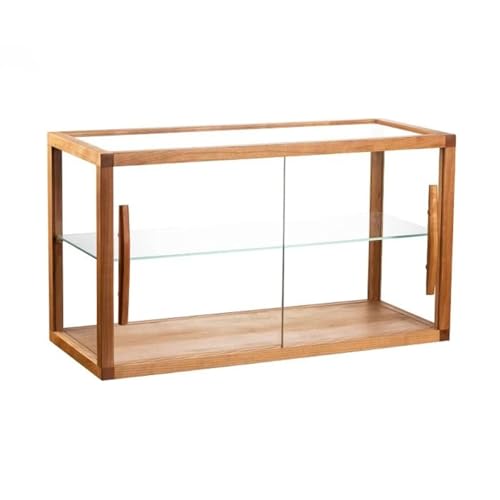 Bakery Display Case, Wood Countertop Cabinet with Glass Doors, Pastry Display Case for Baked Goods Cookie Dessert Cupcake