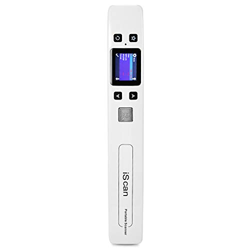 ECOiNVA iScan Mini scanner portable A4 avec écran LCD, sans WiFi, blanc – vue 2