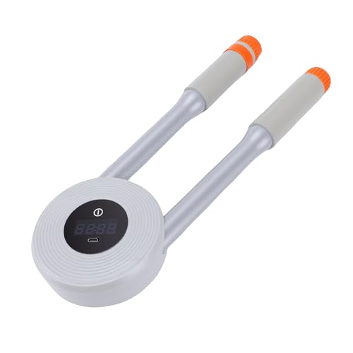 Dpofirs Exerciseur Hydraulique de Bras, Extenseur de Poitrine à Domicile avec Résistance Réglable de 22,05 à 485,02 LB, écran d'affichage Intelligent, Poignée en Mousse, pour l'entraînement (Grey)