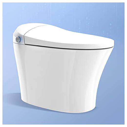 DOZTI Smart Toilet, Premium Japanese Toilet with Heated Bidet Seats, Instant Hot Water, Automatic Flush, 1/1.27 GPF Dual Flush Toilet for Bathrooms Standard Height Elongated