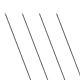 LAVMHAB Edelstahlstäbe, Solide Edelstahl Rundstäbe 2.5mm x 200mm, Rundstab 304 Edelstahl Rundstangen für DIY Handwerk (4 Stück)