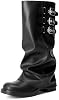 Botas de moda hasta la rodilla con dobladillo para mujer 2