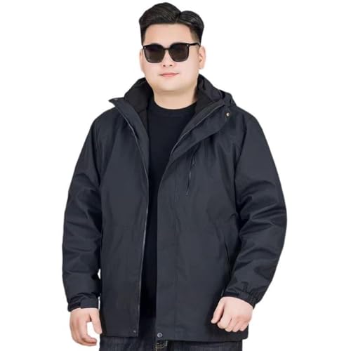 Veste coupe-vent homme noire 2XL ensemble deux pièces polaire hiver
