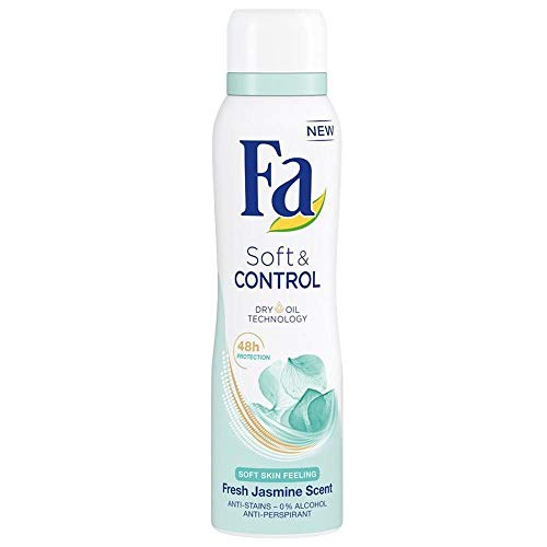 Fa Soft & Control Fresh Jasmine Scent (0% Alcohol) Antiperspirant Deodorant - 150 ml