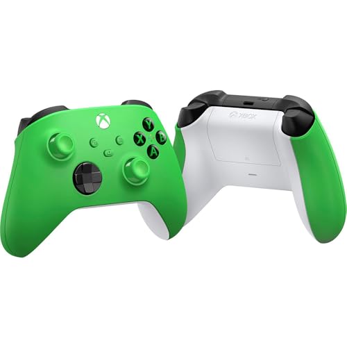Image of Microsoft QAU-00090 Xbox Wireless Dual Controller Bundle (Velocity Green) for Xbox Series X|S, Xbox One, Windows PC, Android and iOS