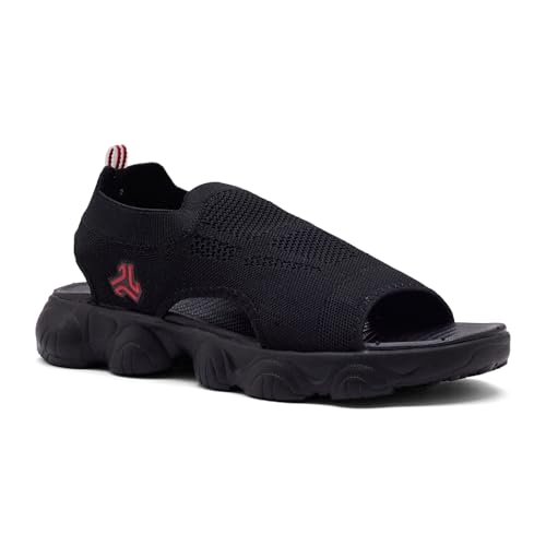 Campus Men's GC-22170 BLK/RED Sandal - 8UK/India 1 Pair