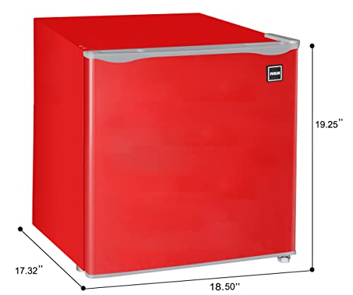 Rca RFR160-RED Mini Fridge With Silver Trim thumb #3