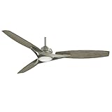 Minka-Aire F742L-BNK Molino 65' Ceiling Fan with LED Lights, Burnished Nickel