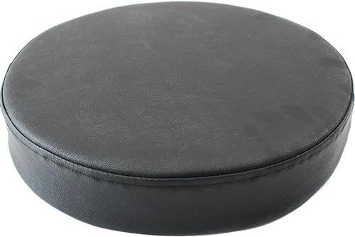 BLLMTEAR Coussin De Chaise Ronde Imperméable/Galette De Chaise en Cuir PU,35/40/45/50cm Coussin De Siège De Voiture, for Intérieur Et Extérieur, Jardin,...