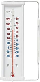Taylor Precision Products Window Thermometer, White, 1 Pack