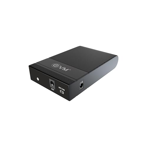 Image of EVM Mini UPS for Router | 12V WiFi Router Power Backup | 8000mAh Battery | Zero Lag Switching | Overcharge Protection | Up to 5 Hours Backup | 1 Year Warranty (EWRT-002)