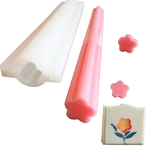 Echodone Flower Tube Column Silicone Soap Candle Mold Embed Soap Making Supplies Silicone Mold For Soap #TOP7