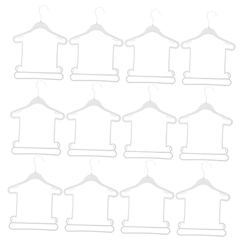 KOMBIUDA Baby Clothes Hangers 12pcs Boys and Girls Size Plastic Hangers Anti-Slip Gold Organizer for Baby Clothing Storage