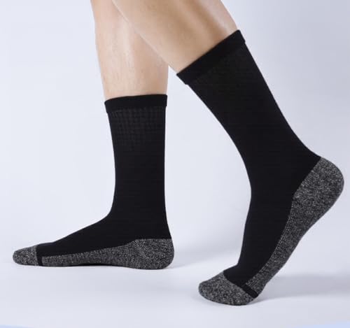8 Pairs Crew Athletic Socks for Men Moisture Wicking Cushion Crew Socks for Sport Running Traveling3