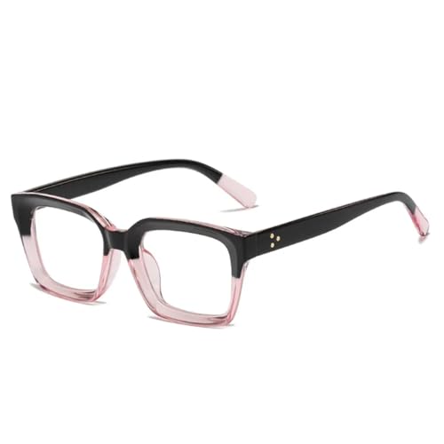 Gafas de sol con remaches retro para mujer en color negro y rosa