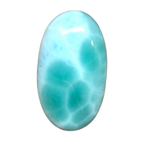Pierre Larimar Naturelle Ovale Contre les Créations Ternes : Sublimez Vos Pendentifs
