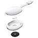 Spigen Silicone Fit Designed for Chromecast with Google TV Voice Remote Case Cover (Metal Plate and Magnetic Included) - White