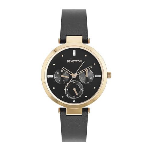 United Colors of Benetton Women Black Round Dial Analog Watch - UWUCL1006