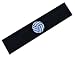 Funny Girl Designs Cotton Volleyball Patch Stretch Headband (Black)
