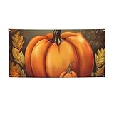 Punmpkin-Banner für den Innen- und Außenbereich, Party-Banner und Schilder, personalisierbares Poster, Fotohintergrund, Hintergrund für Geschäftsabschluss, Hochzeit, Veranstaltung, Dekoration, Größe M