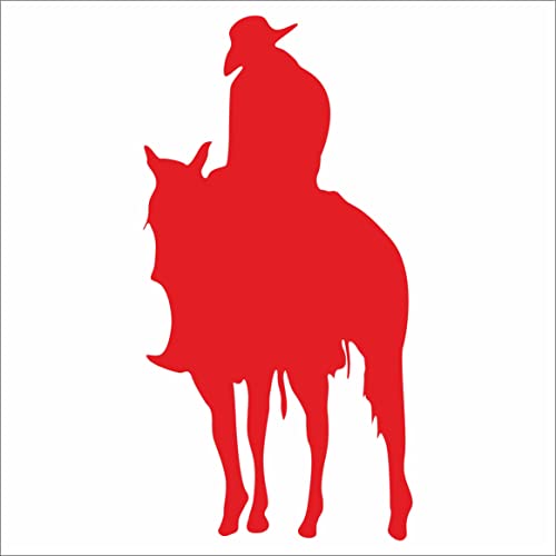INDIGOS UG - Adesivo Auto JDM Die-Cut - Tema Cowboy Hat - In Vinile Lucido Per Auto, Laptop, Lunotto Posteriore - 139x114 Mm, Argento