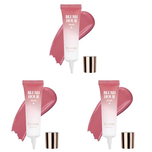 Image of MARS Liquid Blush Hour (12 ml) (05-DUSK) | Dewy-Matte Finish | Highly Pigmented | Lightweight & Long-Lasting Formula | Effortless Application (Pack of 3)