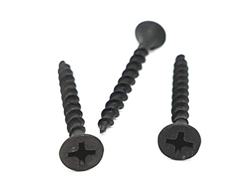 Image of 6 X 25mm (D 3.5mm) Drywall Gypsum Screw, Phillips Bugle Head With Wall Plug Pack Of 100 Pcs (50 Pcs Screw & 50 Pcs WallPlugs)