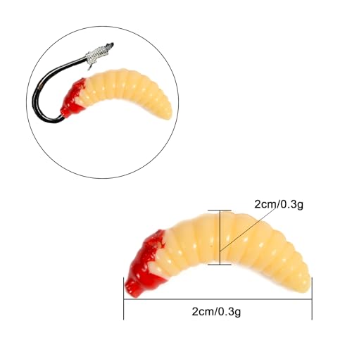 Worms for Fishing Soft Lures 100Pack Simulation Earthworm Fake Worm Soft Fishing Lures, Soft Plastic Worms Lures - Image 2