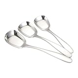 Photo Gallery zunoxaz 3 pezzi cucchiai in acciaio quadrati per zuppa e dessert design piatto con manico curvo ergonomico facili da in lavastoviglie finitura lucida per uso e Photo Gallery zunoxaz 3 pezzi cucchiai in acciaio quadrati per zuppa e dessert design piatto con manico curvo ergonomico facili da in lavastoviglie finitura lucida per uso e
